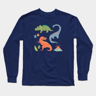 Dinos + Volcanoes Long Sleeve T-Shirt